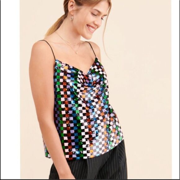 Endless Rose sequins Cowl cami Size M - Picture 4 of 9